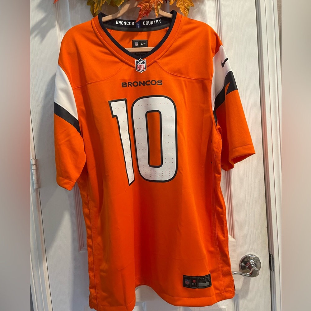 New Bo Nix Jersey Denver Broncos Adult Lg Orange